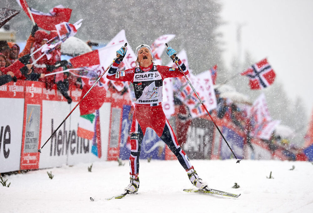 05.01.2014, Val di Fiemme, Italy (ITA): Therese Johaug (NOR)- FIS world cup cross-country, tour de ski, final climb women, Val di Fiemme (ITA). www.nordicfocus.com. © Felgenhauer/NordicFocus. Every downloaded picture is fee-liable.