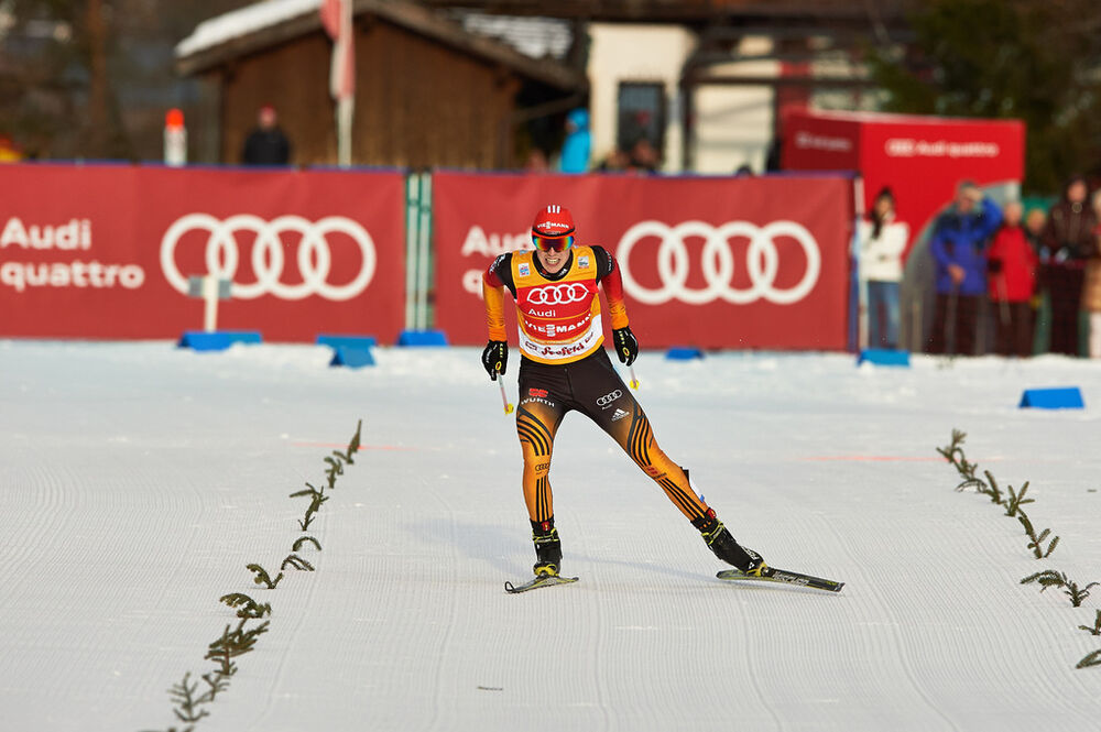 18.01.2014, Seefeld, Austria (AUT): Eric Frenzel (GER)- FIS world cup nordic combined, individual gundersen HS109/10km, Seefeld (AUT). www.nordicfocus.com. © Felgenhauer/NordicFocus. Every downloaded picture is fee-liable.