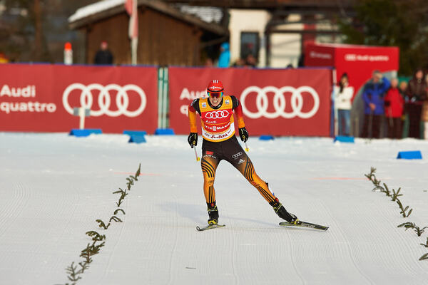 18.01.2014, Seefeld, Austria (AUT): Eric Frenzel (GER)- FIS world cup nordic combined, individual gundersen HS109/10km, Seefeld (AUT). www.nordicfocus.com. © Felgenhauer/NordicFocus. Every downloaded picture is fee-liable. NordicFocus