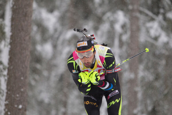 17.01.2014, Antholz, Italy (ITA): Martin Fourcade (FRA)- IBU world cup biathlon, sprint men, Antholz (ITA). www.nordicfocus.com. © Manzoni/NordicFocus. Every downloaded picture is fee-liable. NordicFocus