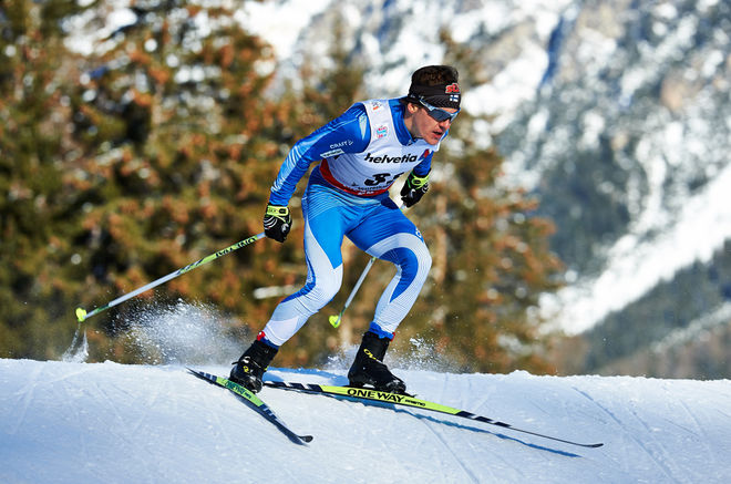 SAMI JAUHOJÄRVI blev finsk mästare. Han är ett av dom finska OS-hoppen på herrsidan som åker i Toblach nästa helg. Foto: NORDIC FOCUS