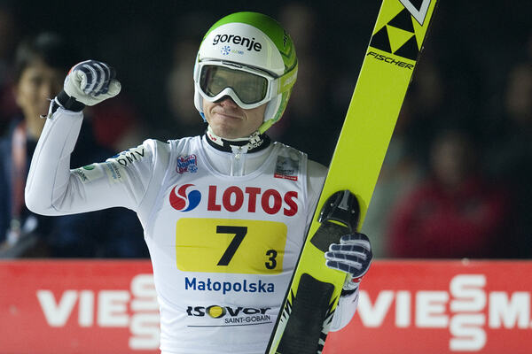 18.01.2014, Zakopane, Poland (POL): Jernej Damjan (SLO), Fischer - FIS world cup ski jumping, team HS134, Zakopane (POL). www.nordicfocus.com. © Nurkiewicz/NordicFocus. Every downloaded picture is fee-liable. NordicFocus