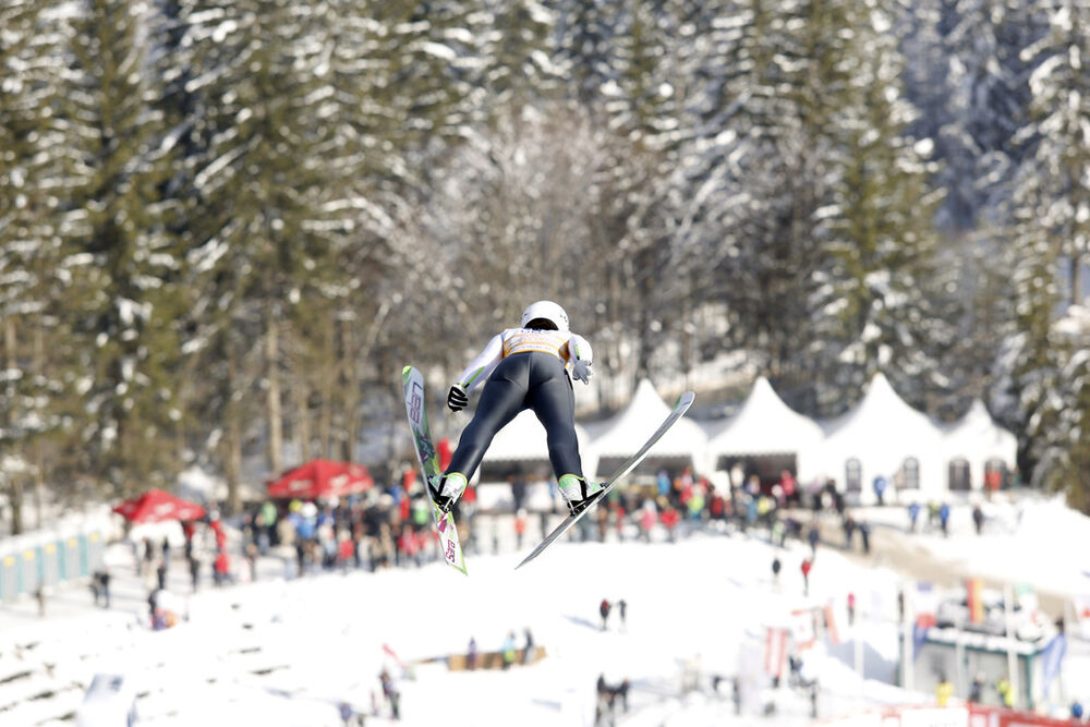 26.01.2014, Planica, Slovenia (SLO): Sara Takanashi (JPN)- FIS world cup ski jumping ladies, individual HS95, Planica (SLO). www.nordicfocus.com. © Mandl/NordicFocus. Every downloaded picture is fee-liable.