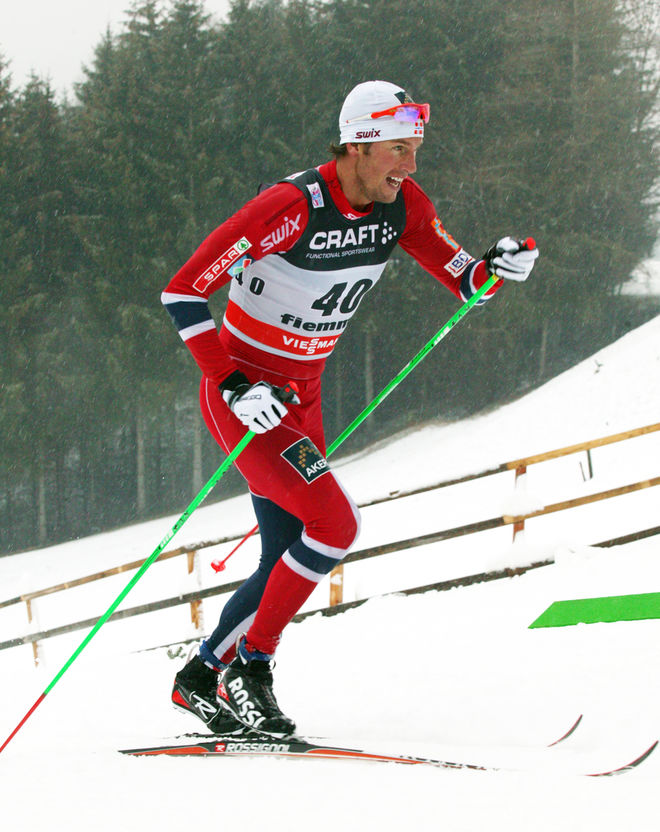 CHRIS JESPERSEN har inte tävlat på tre veckor, men igår anslöt han till det norska OS-lagets precamp i Seiser Alm - en vecka efter dom andra åkarna. Foto: MARCELA HAVLOVA