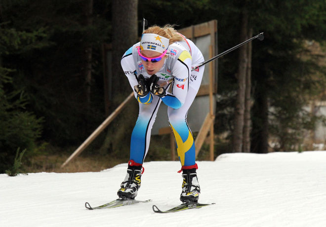 JENNIE ÖBERG är topprankad och startar först i damernas prolog i Skandinaviska Cupen i Madona i Lettland. Foto/rights: MILAN DROBNY/sweski.com