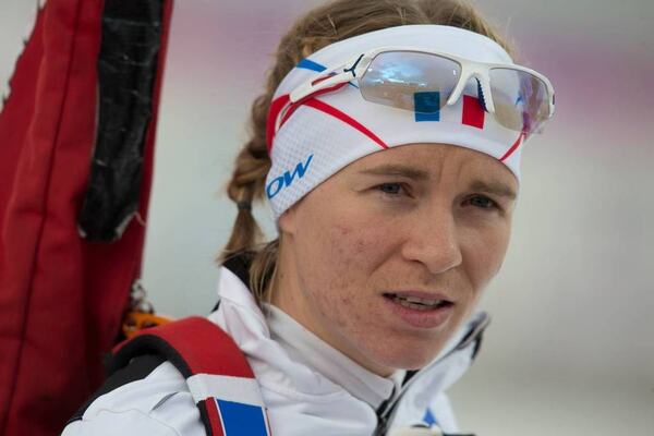 09.02.2014, Sochi, Russia (RUS): Anais Bescond (FRA)- XXII. Olympic Winter Games Sochi 2014, biathlon, sprint women, Sochi (RUS). www.nordicfocus.com. © NordicFocus. Every downloaded picture is fee-liable. NordicFocus
