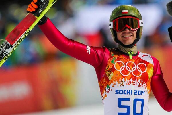 09.02.2014, Sochi, Russia (RUS): Kamil Stoch (POL), Fischer- XXII. Olympic Winter Games Sochi 2014, ski jumping, individual HS106, Sochi (RUS). www.nordicfocus.com. © NordicFocus. Every downloaded picture is fee-liable. NordicFocus