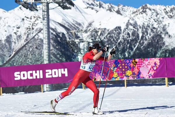 13.02.2014, Sochi, Russia (RUS): Justyna Kowalczyk (POL)- XXII. Olympic Winter Games Sochi 2014, cross-country, 10km women, Sochi (RUS). www.nordicfocus.com. © NordicFocus. Every downloaded picture is fee-liable. NordicFocus