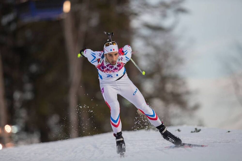 13.02.2014, Sochi, Russia (RUS): Martin Fourcade (FRA)- XXII. Olympic Winter Games Sochi 2014, biathlon, individual men, Sochi (RUS). www.nordicfocus.com. © NordicFocus. Every downloaded picture is fee-liable.