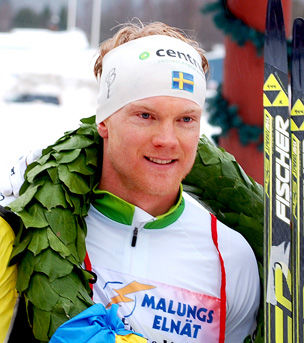 JENS ERIKSSON efter den starka segern i Skinnarloppet 2014! Foto: ARRANGÖREN