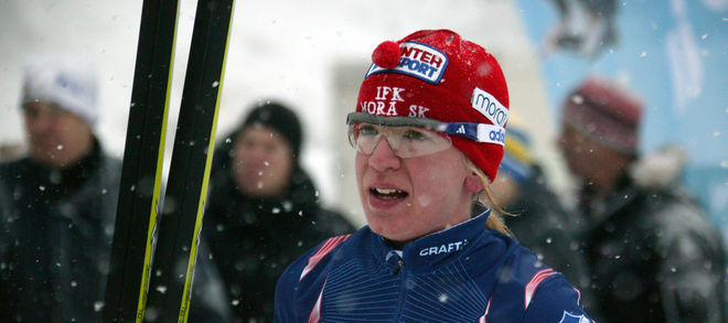 SOFIA BLECKUR vann Tjejvasan för andra gången efter att ha spurtbesegrad Britta Johansson Norgren. Foto: KJELL-ERIK KRISTIANSEN