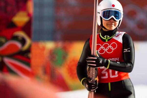 08.02.2014, Sochi, Russia (RUS): Sara Takanashi (JPN), Elan- XXII. Olympic Winter Games Sochi 2014, ski jumping ladies, training, Sochi (RUS). www.nordicfocus.com. © NordicFocus. Every downloaded picture is fee-liable. NordicFocus
