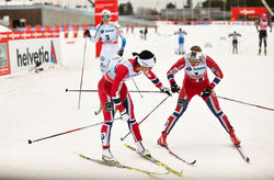 NORSKA OS-SEGRARNA Marit Björgen och Ingvild Flugstad Östberg vann dubbelt, men Stina Nilsson var strax bakom som trea! Foto: NORDIC FOCUS