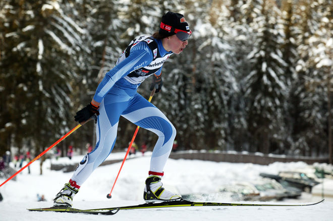 KERTTU NISKANEN vann 5 km fristil i överlägsen stil vid finska mästerskapen utanför Jyväskylä. Foto/rights: MARCELA HAVLOVA/sweski.com