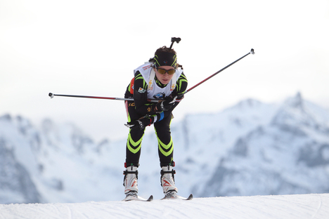 14.12.2013, Annecy-Le Grand Bornand, France (FRA): Anais Chevalier (FRA) - IBU world cup biathlon, sprint women, Annecy-Le Grand Bornand (FRA). www.nordicfocus.com. © Manzoni/NordicFocus. Every downloaded picture is fee-liable. NordicFocus 14.12.2013, Annecy-Le Grand Bornand, France (FRA): Anais Chevalier (FRA) - IBU world cup biathlon, sprint women, Annecy-Le Grand Bornand (FRA). www.nordicfocus.com. © Manzoni/NordicFocus. Every downloaded picture is fee-liable.