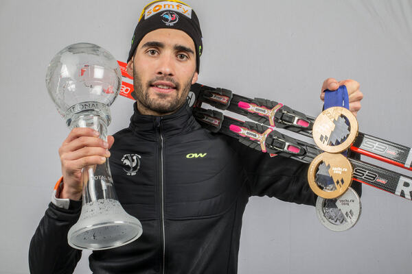 23.03.2014, Oslo, Norway (NOR): Martin Fourcade (FRA)- IBU world cup biathlon Holmenkollen, cups, Oslo (NOR). www.nordicfocus.com. © Manzoni/NordicFocus. Every downloaded picture is fee-liable. NordicFocus