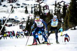 JOHAN OLSSON och Daniel Richardsson fightar uppför slalombacken i en tidigare upplaga av Åre Cross Country Open. Foto: ARRANGÖREN