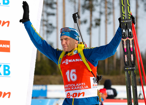 16.03.2014, Kontiolahti, Finland (FIN): Bjoern Ferry (SWE), Fischer, Rottefella, Leki, adidas- IBU world cup biathlon, pursuit men, Kontiolahti (FIN). www.nordicfocus.com. © Laiho/NordicFocus. Every downloaded picture is fee-liable. NordicFocus 16.03.2014, Kontiolahti, Finland (FIN): Bjoern Ferry (SWE), Fischer, Rottefella, Leki, adidas- IBU world cup biathlon, pursuit men, Kontiolahti (FIN). www.nordicfocus.com. © Laiho/NordicFocus. Every downloaded picture is fee-liable.