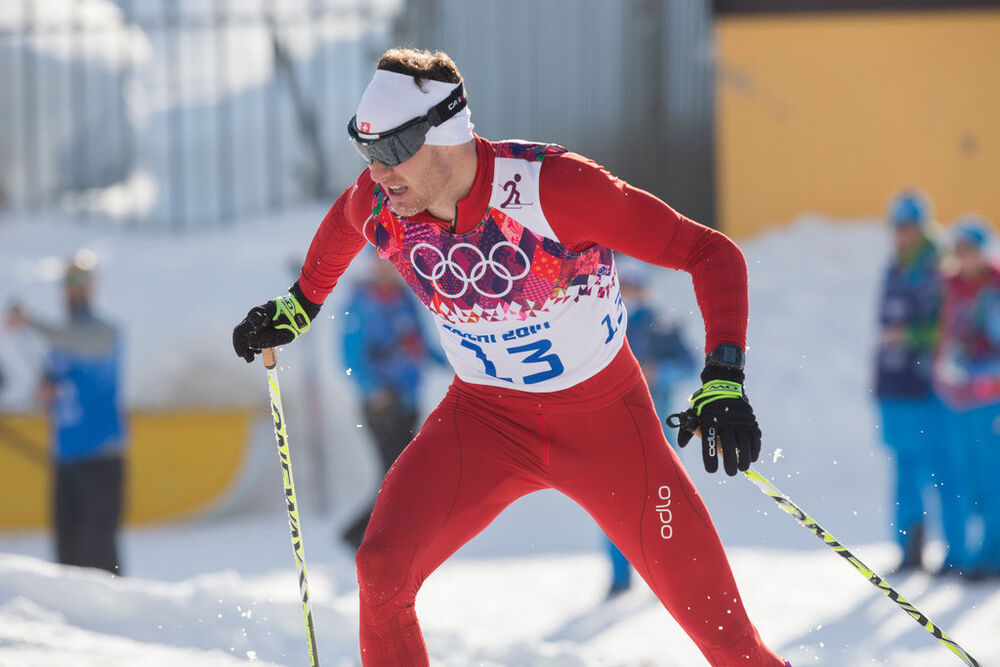 11.02.2014, Sochi, Russia (RUS): Dario Cologna (SUI)- XXII. Olympic Winter Games Sochi 2014, cross-country, individual sprint, Sochi (RUS). www.nordicfocus.com. © NordicFocus. Every downloaded picture is fee-liable.