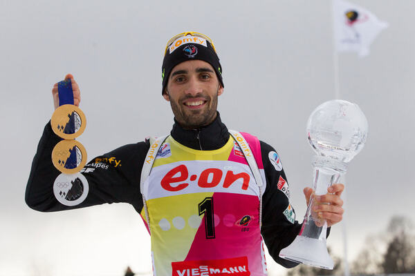 23.03.2014, Oslo, Norway (NOR): Martin Fourcade (FRA)- IBU world cup biathlon Holmenkollen, cups, Oslo (NOR). www.nordicfocus.com. © Manzoni/NordicFocus. Every downloaded picture is fee-liable. NordicFocus