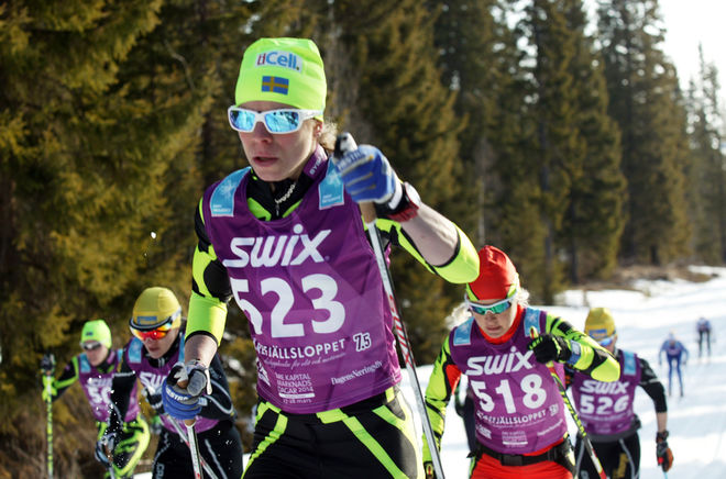 MARIA RYDQVIST i Årefjällsloppet i vinter. Nästa säsong blir det ännu flera långlopp för "Rydan". Foto: MARCELA HAVLOVA