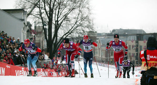 VÄRLDSCUP-SPRINTEN i Drammen är en av dom mest populära tävlingarna, nu görs banan om för att förhindra skating. Foto: MARCELA HAVLOVA