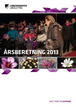 Forside Årsberetning 2013 Longyearbyen lokalstyre