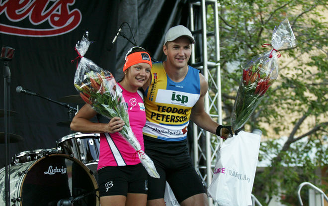 MAIKEN CASPERSEN FALLA och Teodor Peterson segrade i "Inge Bråten Memorial" i Sunne senast det var sprint i 2014. Båda finns med i lördagens TV-sända tävling. Foto: ÅGE KRISTIANSEN/sweski.com