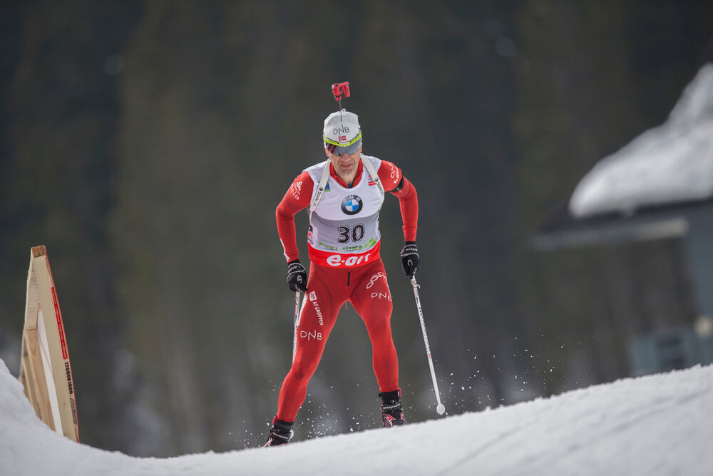 06.03.2014, Pokljuka, Slovenia (SLO): Ole Einar Bjoerndalen (NOR)- IBU world cup biathlon, sprint men, Pokljuka (SLO). www.nordicfocus.com. © Manzoni/NordicFocus. Every downloaded picture is fee-liable.