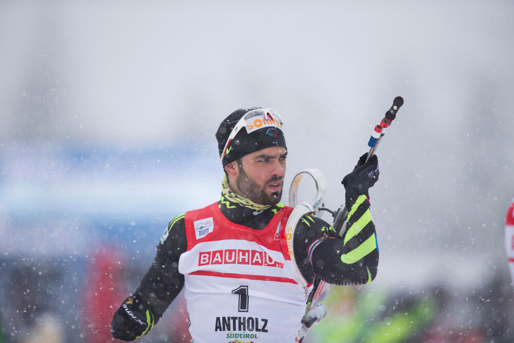 17.01.2014, Antholz, Italy (ITA): Simon Fourcade (FRA)- IBU world cup biathlon, sprint men, Antholz (ITA). www.nordicfocus.com. © Manzoni/NordicFocus. Every downloaded picture is fee-liable.