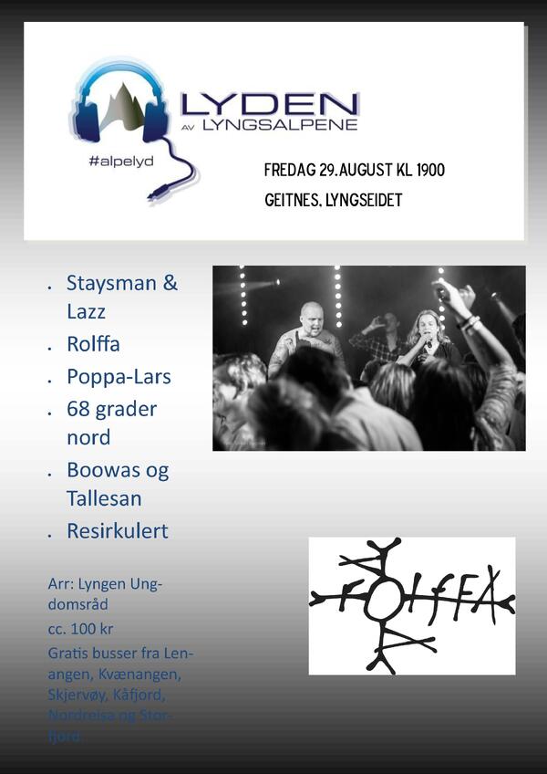 plakat lyden av lyngsalpene