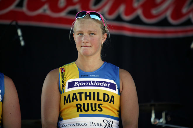 MATHILDA RUUS, värmlandstjejen som numera åker för Åsarna IK, var näst snabbast och bästa svenska i juniorklassen i Alliansloppets backrace. Foto: ÅGE KRISTIANSEN/sweski.com