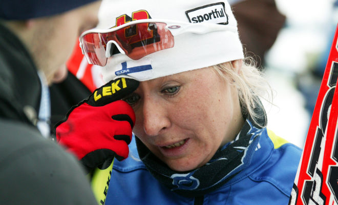 RIITTA-LIISA ROPONEN har inte fått sina pengar av Snowproof Racing Team och bryter kontraktet med den ökände teamchefen Marc Hager. Foto: KJELL-ERIK KRISTIANSEN
