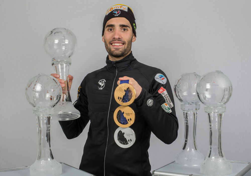 23.03.2014, Oslo, Norway (NOR): Martin Fourcade (FRA)- IBU world cup biathlon Holmenkollen, cups, Oslo (NOR). www.nordicfocus.com. © Manzoni/NordicFocus. Every downloaded picture is fee-liable.