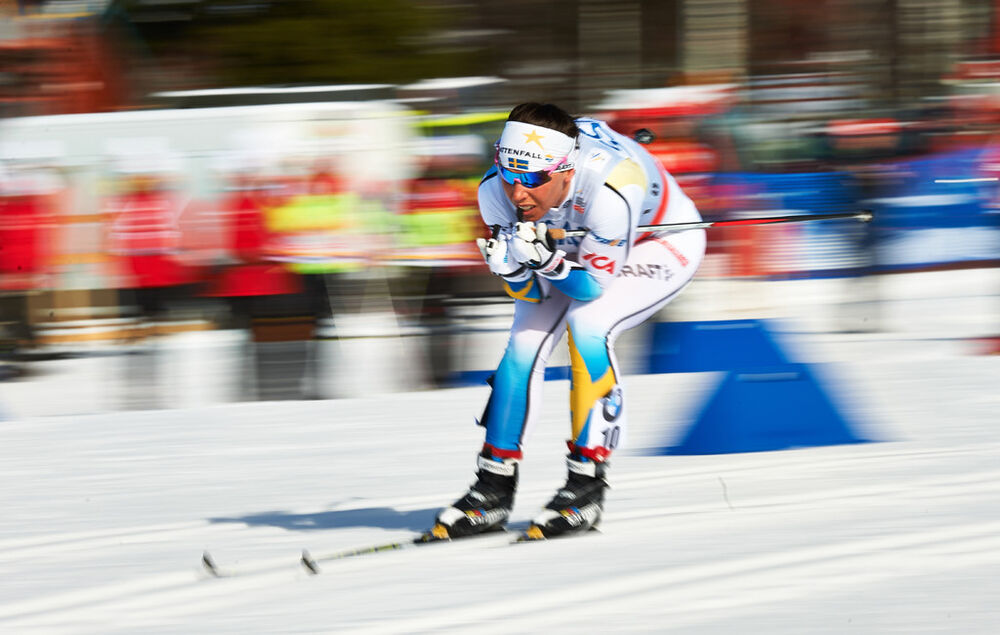 15.03.2014, Falun, Sweden (SWE): Charlotte Kalla (SWE)- FIS world cup cross-country, skiathlon women, Falun (SWE). www.nordicfocus.com. © Felgenhauer/NordicFocus. Every downloaded picture is fee-liable.