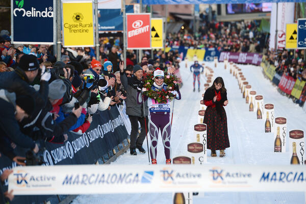 26.01.2014, Val di Fassa/Val di Fiemme, Italy (ITA): Julia Tikhonova (RUS) - FIS Marathon Cup Marcialonga, Val di Fassa/Val di Fiemme (ITA). www.nordicfocus.com. © Rauschendorfer/NordicFocus. Every downloaded picture is fee-liable. NordicFocus