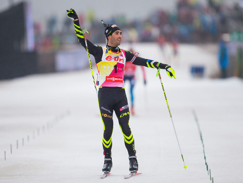 05.01.2014, Oberhof, Germany (GER): Martin Fourcade (FRA)- IBU world cup biathlon, mass men, Oberhof (GER). www.nordicfocus.com. © Manzoni/NordicFocus. Every downloaded picture is fee-liable.