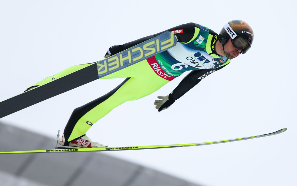 09.03.2014, Oslo, Norway (NOR): Vincent Descombes Sevoie (FRA), Fischer- FIS world cup ski jumping, individual HS134, Oslo (NOR). www.nordicfocus.com. © Laiho/NordicFocus. Every downloaded picture is fee-liable.