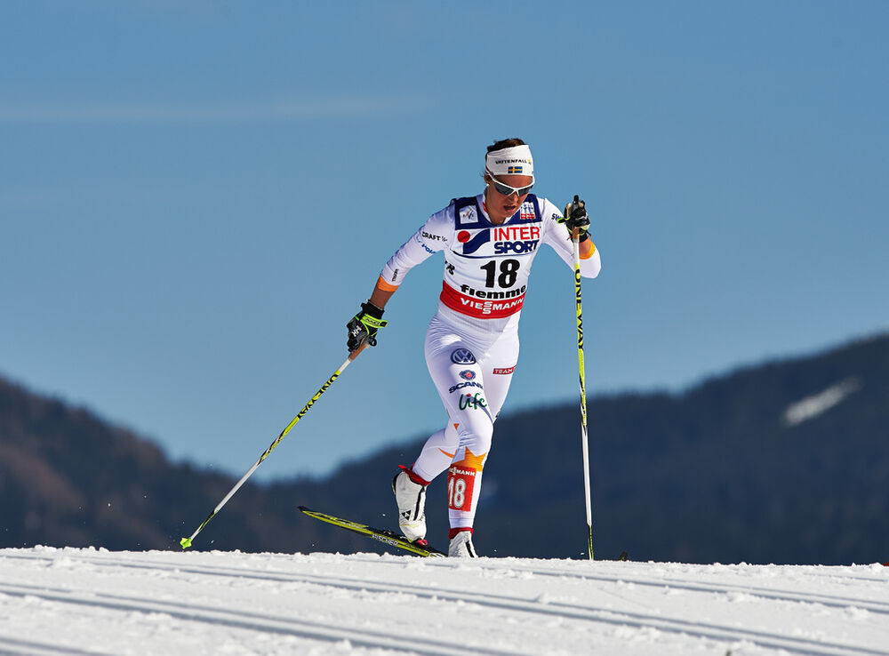 02.03.2013, Val di Fiemme, Italy (ITA): Anna Haag (SWE)- FIS nordic world ski championships, cross-country, mass women, Val di Fiemme (ITA). www.nordicfocus.com. © Felgenhauer/NordicFocus. Every downloaded picture is fee-liable.