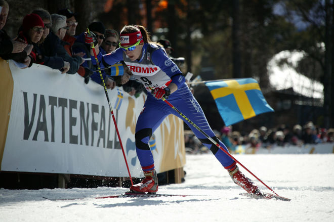 EVA VRABCOVA-NYVLTOVA från Tjeckien var 5:a på OS och 8:a på Tour de Ski i vintras. Nu har hon satt ett starkt personligt rekord på 3.000 meter löpning. Foto: KJELL-ERIK KRISTIANSEN