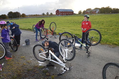 Fokus på sykkel Herøy skole1