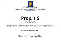 Forside Svalbardbudsjett 2015