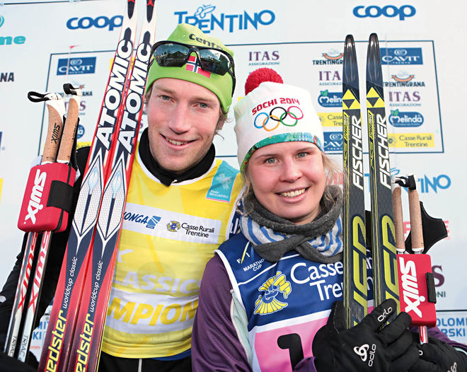 FÖRRA SÄSONGEN vann Simen Østensen och Julia Tikhonova Marcialongas. Foto: NEWSPOWER