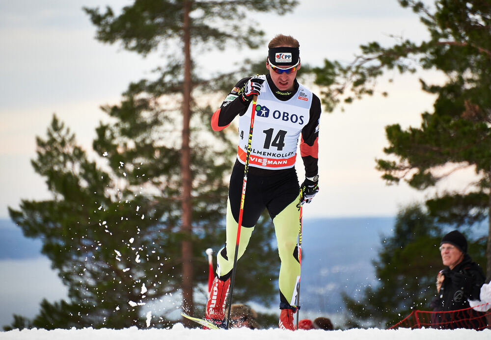08.03.2014, Oslo, Norway (NOR): Lukas Bauer (CZE)- FIS world cup cross-country, mass men, Oslo (NOR). www.nordicfocus.com. © Felgenhauer/NordicFocus. Every downloaded picture is fee-liable.