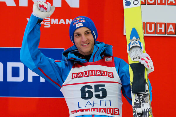 02.03.2014, Lahti, Finland (FIN): Gregor Schlierenzauer (AUT), Fischer- FIS world cup ski jumping, individual HS130, Lahti (FIN). www.nordicfocus.com. © Laiho/NordicFocus. Every downloaded picture is fee-liable. NordicFocus