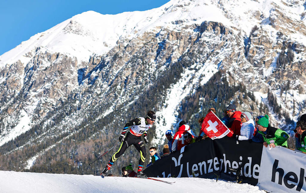 31.12.2013, Lenzerheide, Switzerland (SUI): Ivan Perrillat Boiteux (FRA)- FIS world cup cross-country, tour de ski, individual sprint, Lenzerheide (SUI). www.nordicfocus.com. © Felgenhauer/NordicFocus. Every downloaded picture is fee-liable.