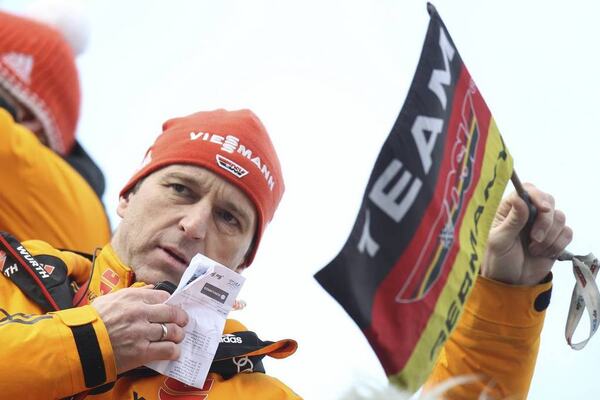 16.01.2014, Wisla, Poland (POL): Werner Schuster (AUT), the trainer of team Germany- FIS world cup ski jumping, individual HS134, Wisla (POL). www.nordicfocus.com. © Domanski/NordicFocus. Every downloaded picture is fee-liable. NordicFocus