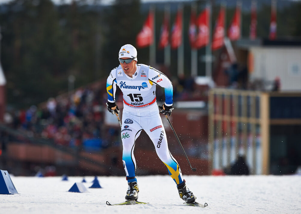 16.03.2014, Falun, Sweden (SWE): Calle Halfvarsson (SWE)- FIS world cup cross-country, 15km men handicap start, Falun (SWE). www.nordicfocus.com. © Felgenhauer/NordicFocus. Every downloaded picture is fee-liable.