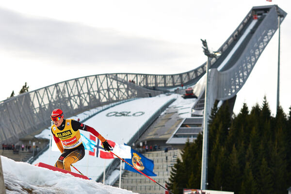 08.03.2014, Oslo, Norway (NOR): Eric Frenzel (GER)- FIS world cup nordic combined, individual gundersen HS134/10km, Oslo (NOR). www.nordicfocus.com. © Laiho/NordicFocus. Every downloaded picture is fee-liable. NordicFocus