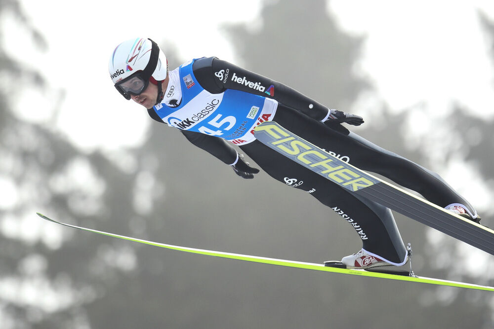 23.11.2014, Klingenthal, Germany (GER): Simon Ammann (SUI), Fischer- FIS world cup ski jumping, individual HS140, Klingenthal (GER). www.nordicfocus.com. © Domanski/NordicFocus. Every downloaded picture is fee-liable.